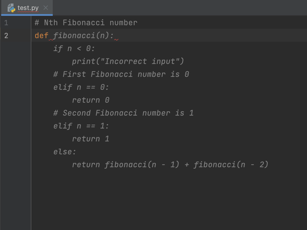 Codeium generates the function header and function body